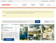 Tablet Screenshot of exxonmobilchemical.com
